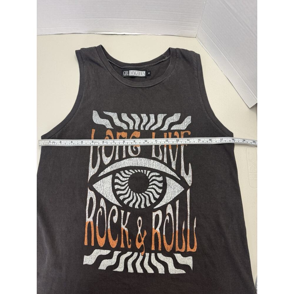 Girl Dangerous Long Live Rock & Roll Graphic Muscle Tank Top - Picture 6 of 6
